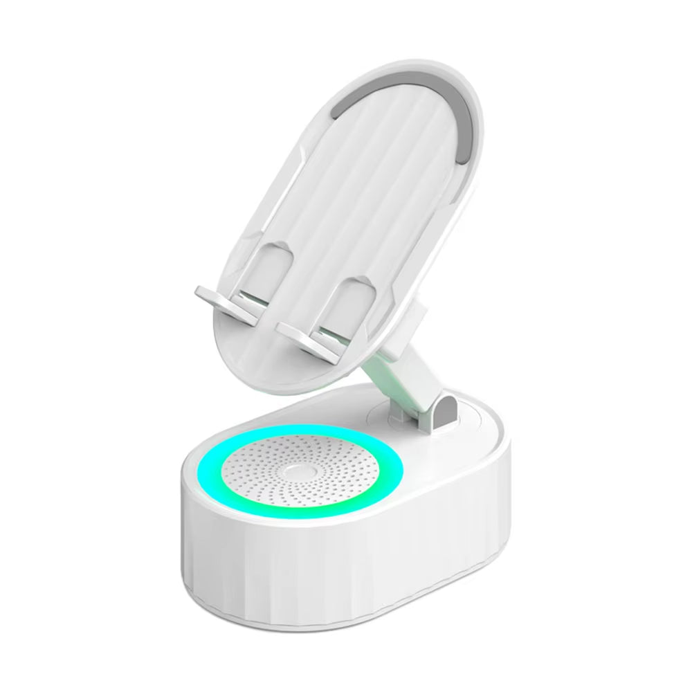 5 in 1 Induction Speaker Phone Stand Home Smart Wireless Bluetooth Speaker Office Upright Tablet Stand