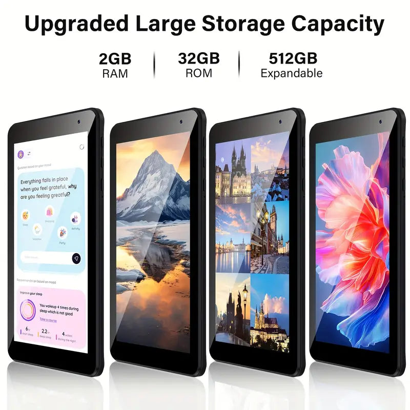 7 Inch Android Tablet, 2GB RAM 32GB ROM