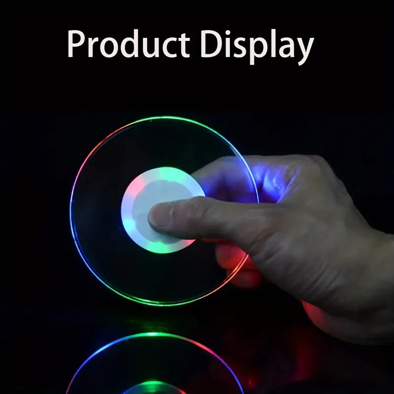 LED Luminous Coaster, Suitable for Various Glasses, 10 cm x 4