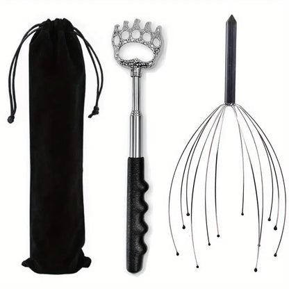 3pcs Set Scalp Massager and Back Scratcher