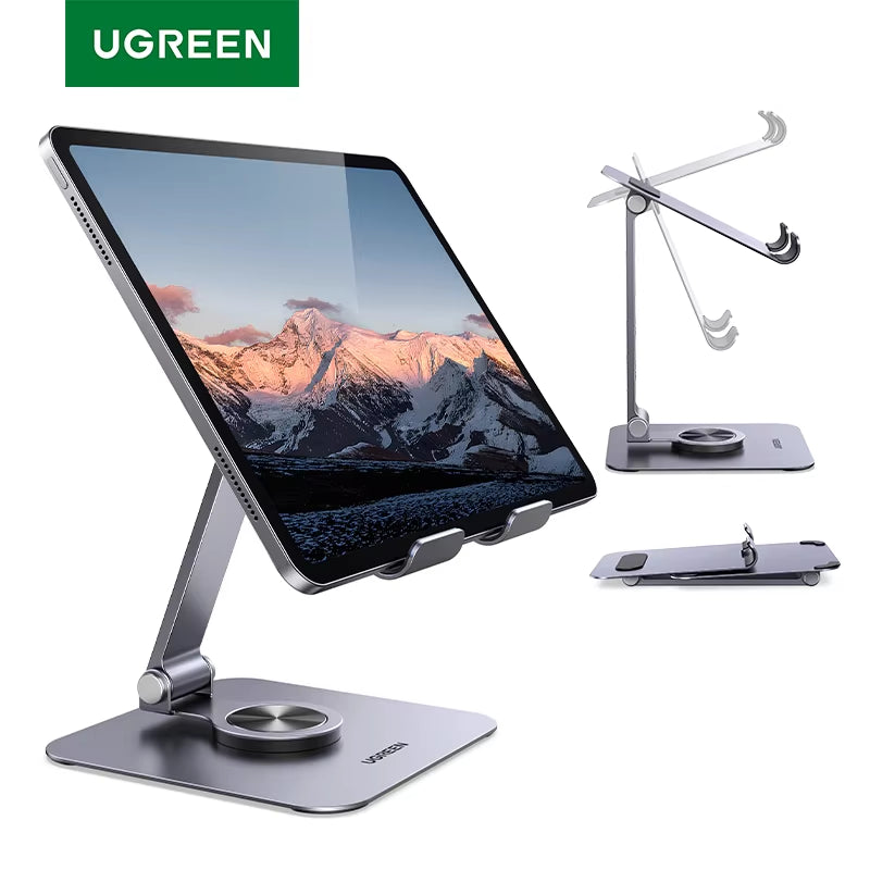 Tablet Phone Stand for Ipad Pro Iphone Xiaomi Tablet Support 360°Rotatable Aluminum Ipad Stand Laptop Stand Tablet Holder