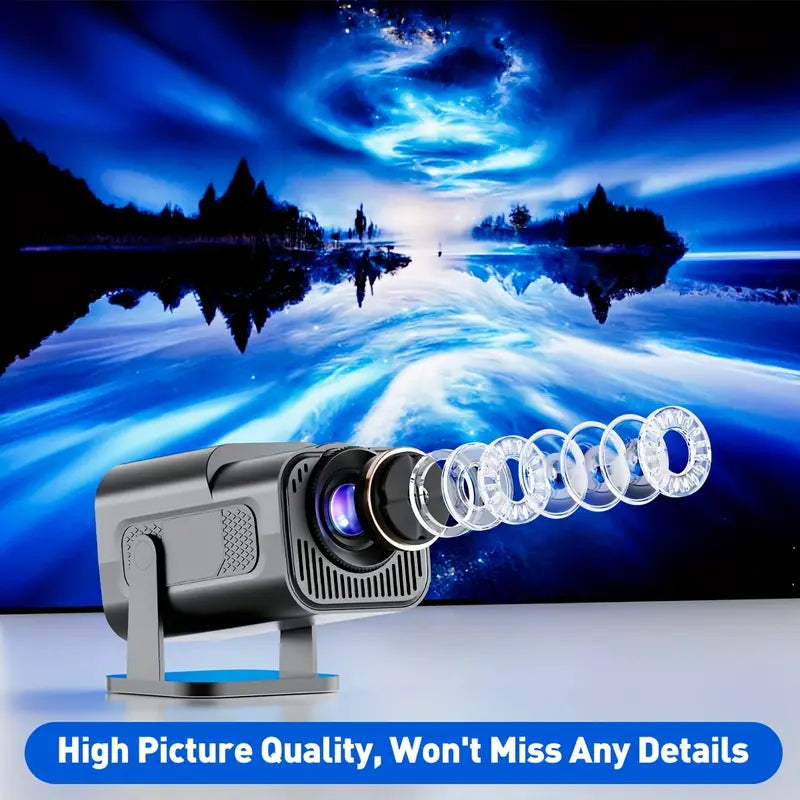 HY300X Portable Mini Projector with 1080P HD