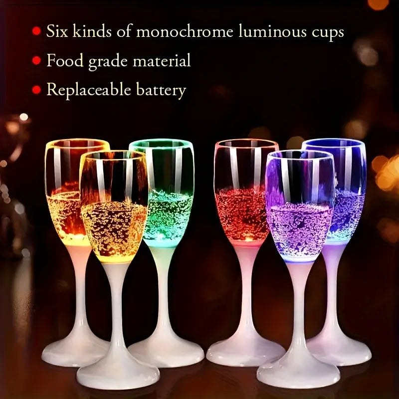 Vibrant Party LED Light-Up Cups 6-Pack
