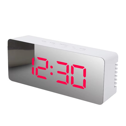 Digital Alarm Clock LED Electronic Desktop Clock with Temperature for Bedroom Home Office Teens Kids