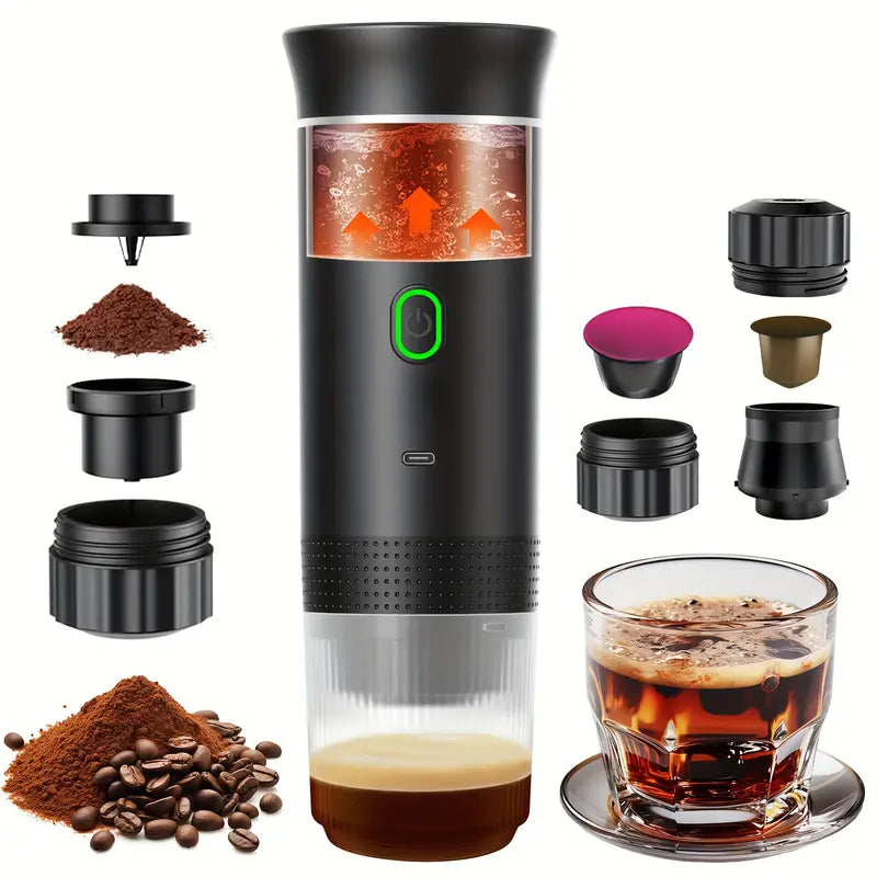 Portable Espresso Maker with USB Type-C Charging