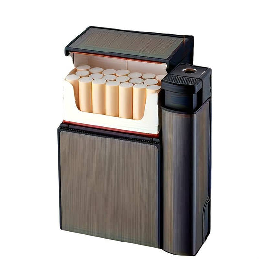 Case and Lighter Box - Holds 20 84mm Cigarettes, Suitable for Business Style Me