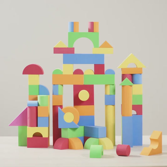 30 Piece Bubble Blocks, Various Shapes and Sizes