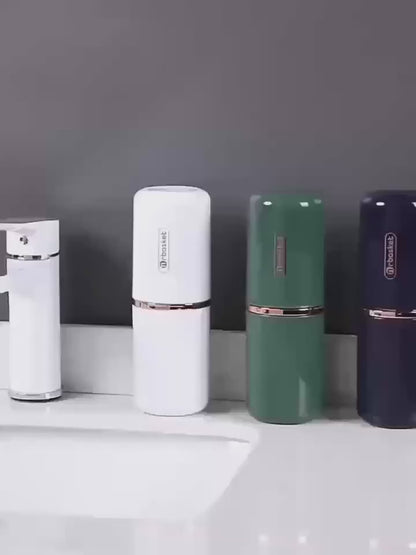 1 Portable Travel Toothbrush and Toothpaste Storage Set