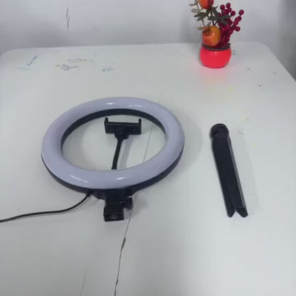 LED Ring Fill Light with Tripod Stand And Phone Holder