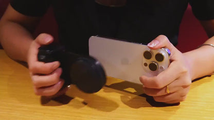 Mobile Phone Camera Grip, Smart Phone Holder with Magnetic Detachable Remote Shutter